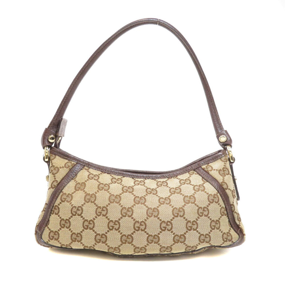 Gucci Beige GG Canvas Abbey D Ring Shoulder Bag brown leather - Picture 2 of 11